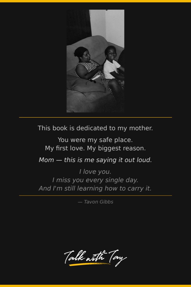F*ck Grief dedication page